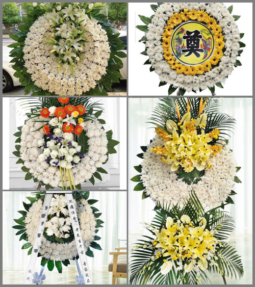 湖北黄冈市黄梅县大河镇广文冲村花圈速递